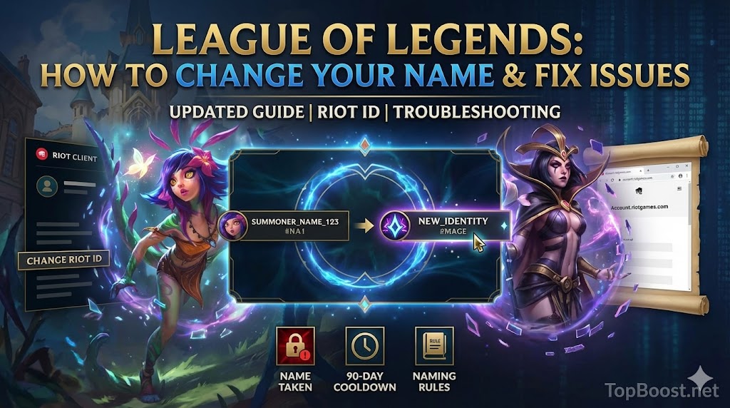 League of Legends: How to Change Your Name & Fix Issues