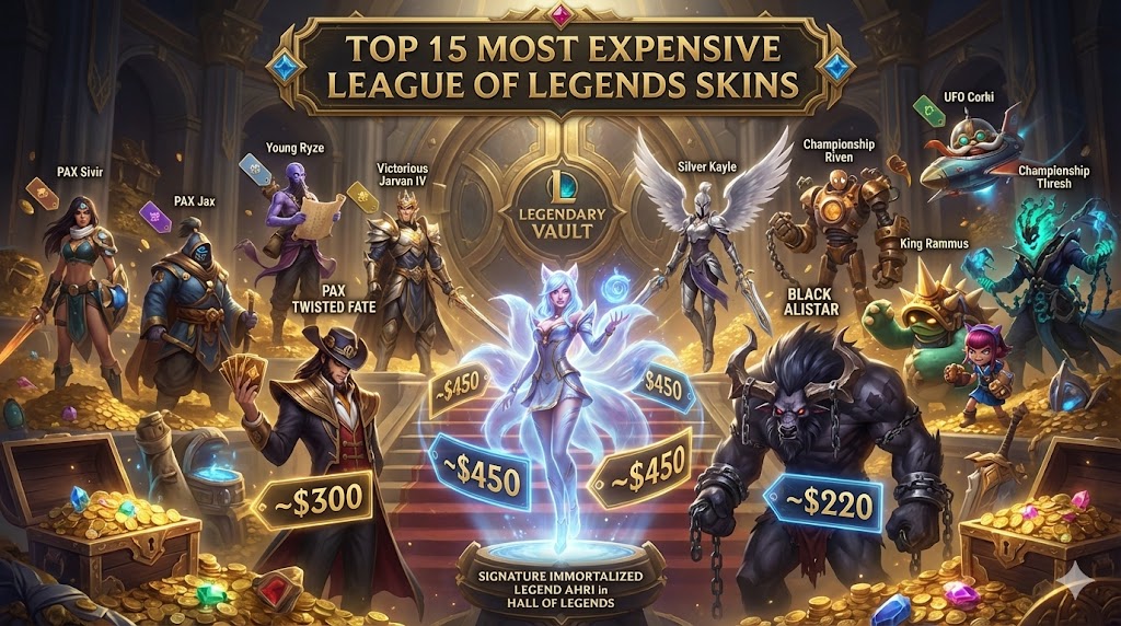 Top 15 Most Expensive League of Legends Skins